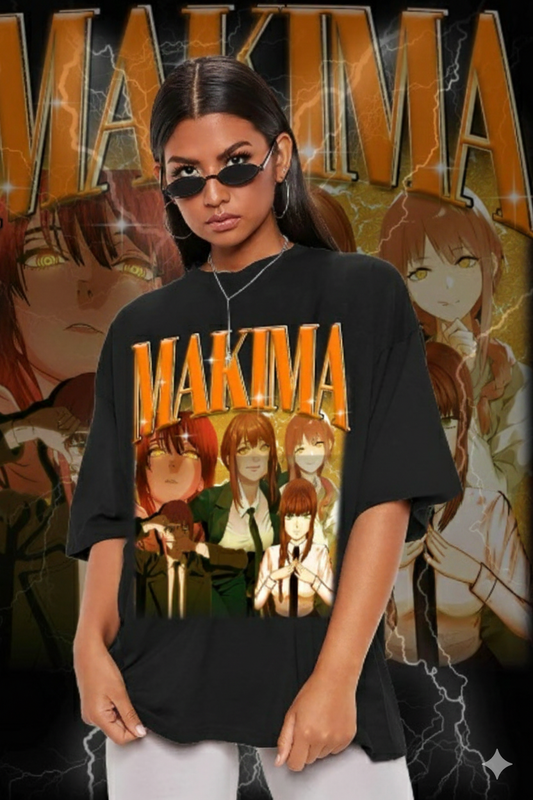 Limited Anime Makima Unisex Shirt for Man and Woman 90s