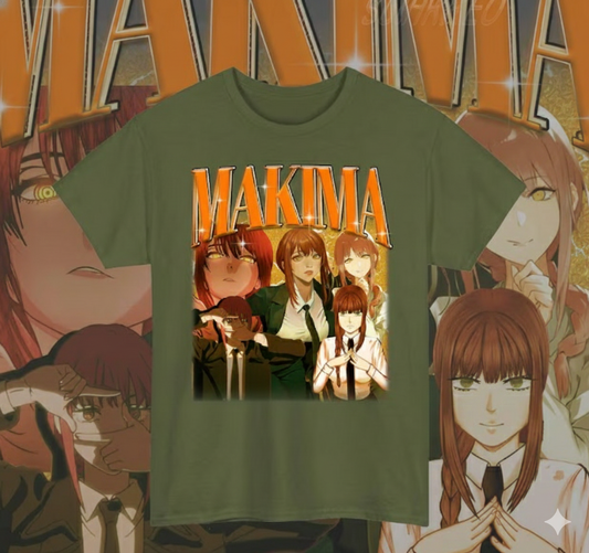 Limited Anime Makima Unisex Shirt for Man and Woman 90s